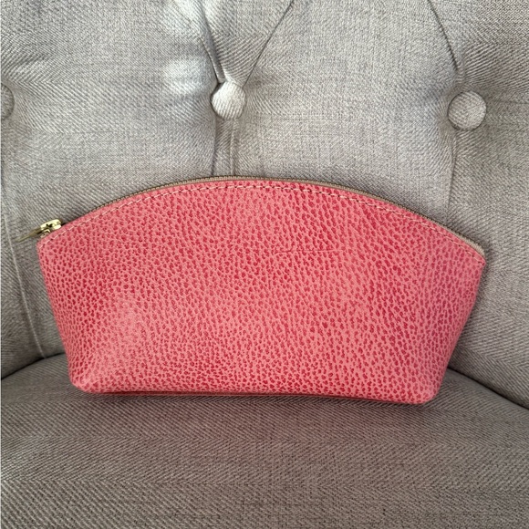 Portland Leather Goods Eclipse Makeup Bag in Flamingo - Picture 2 of 4